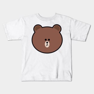 LINE Friends brown bear Kids T-Shirt